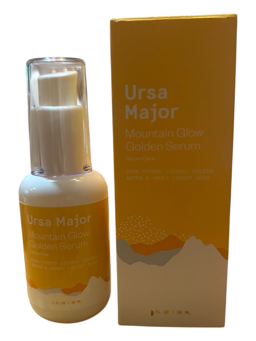 Ursa Major Mountain Glow Golden Serum-1 oz-New in Box-NOT LIQUID ITEM